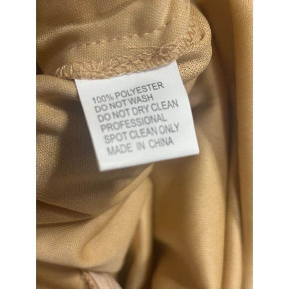 Mac Duggal NWT Sheer Mesh Cocktail Dress 67853 in Ivory/Nude Size 12 MSRP‎ $598 - Picture 8 of 9